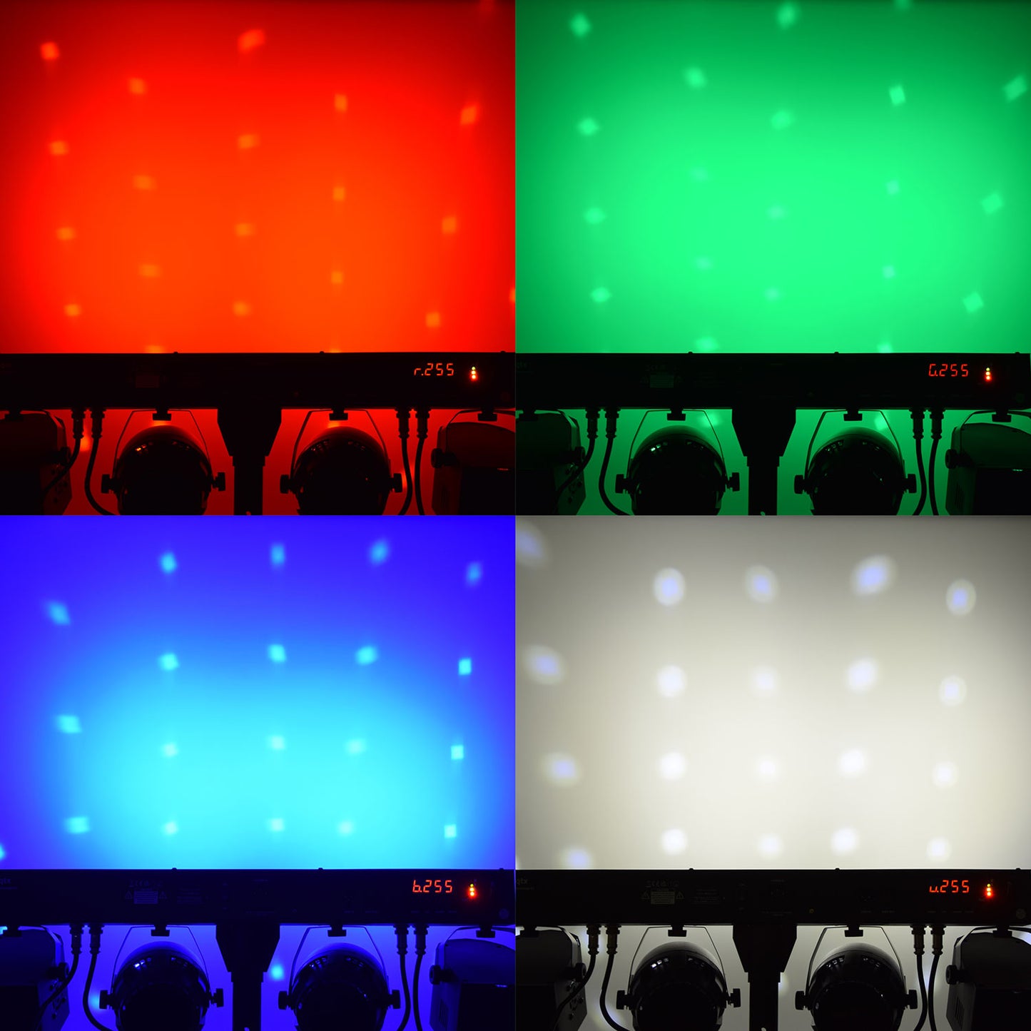 QTX Recharge DJ: LED Derby & PAR Bar w/ Tripod