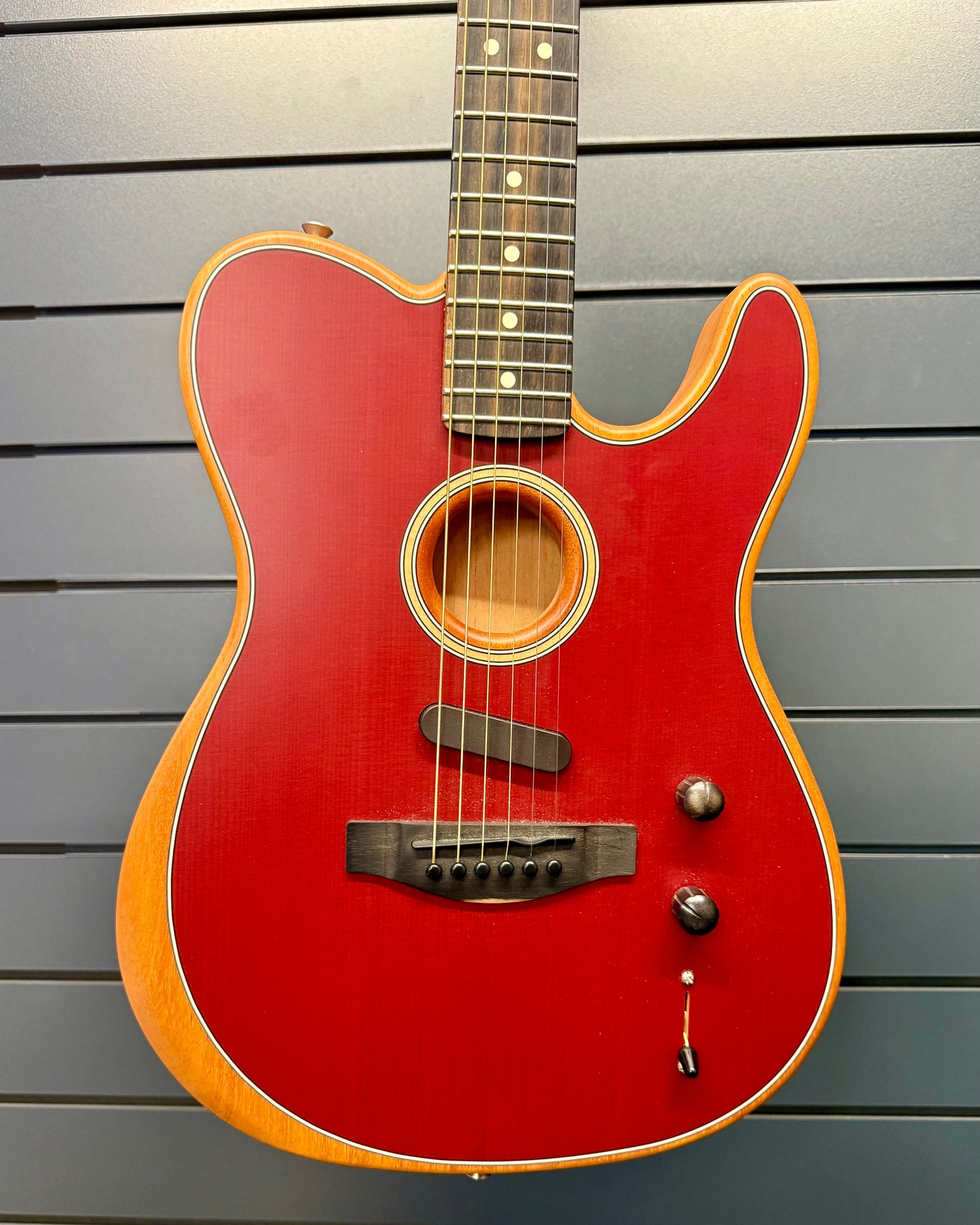 Fender USA Acoustasonic Telecaster - Crimson Red
