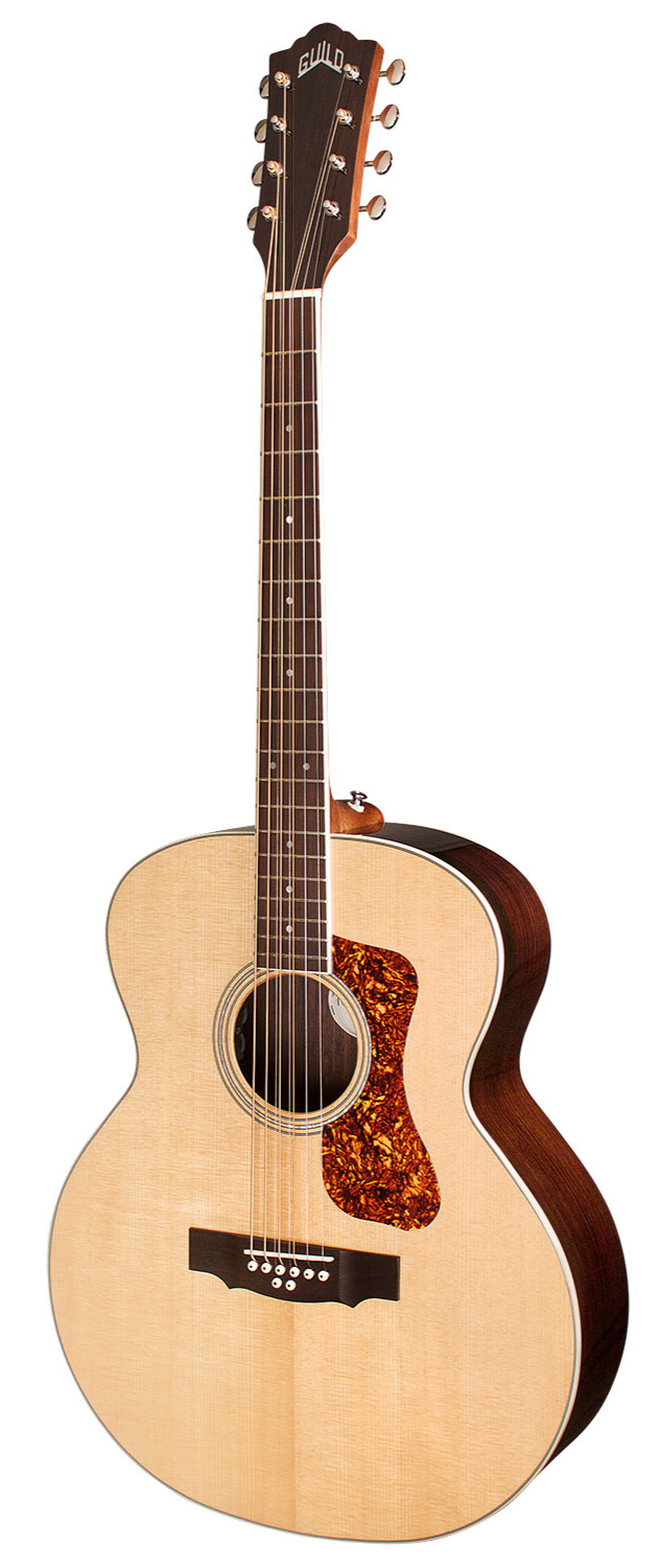 Guild BT-258E 8-String Baritone Acoustic Guitar - Natural
