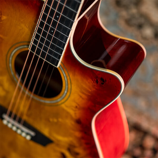 Washburn BURL ACE Deep Forest Grand Auditorium - Amber Fade
