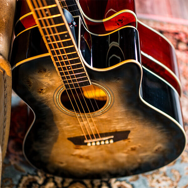 Washburn BURL ACE Deep Forest Grand Auditorium - Black Fade