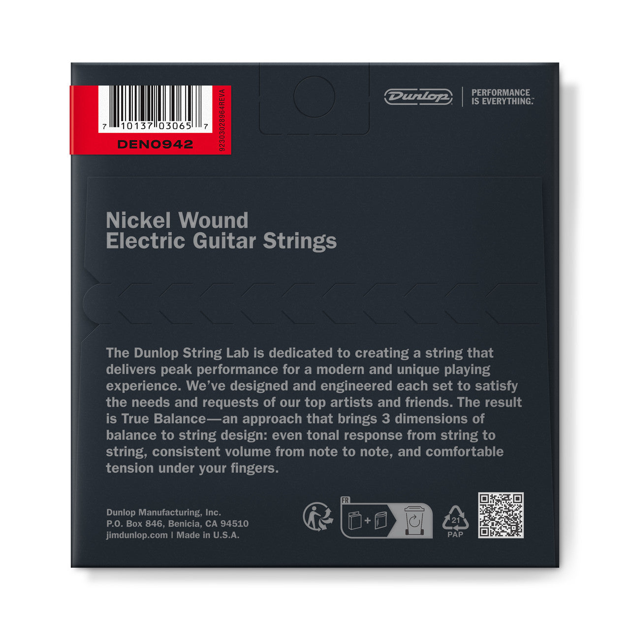 Dunlop Nickel Wound Electric Guitar Strings - 09-42