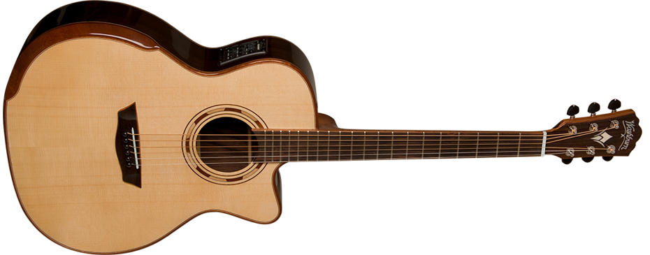 Washburn G25SCE Comfort Deluxe 25 Series Grand Auditorium Cutaway - Natural