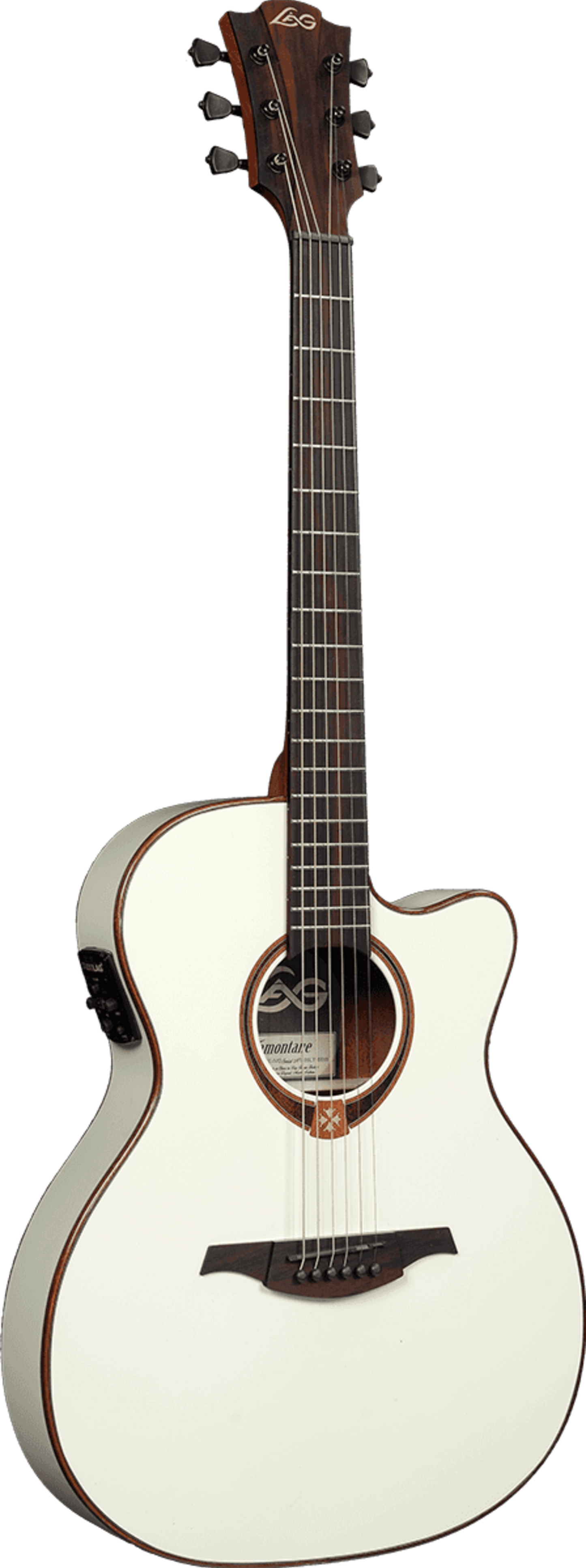 LAG T118ASCE-IVO Tramontane Auditorium Slim Cut Electro - Ivory