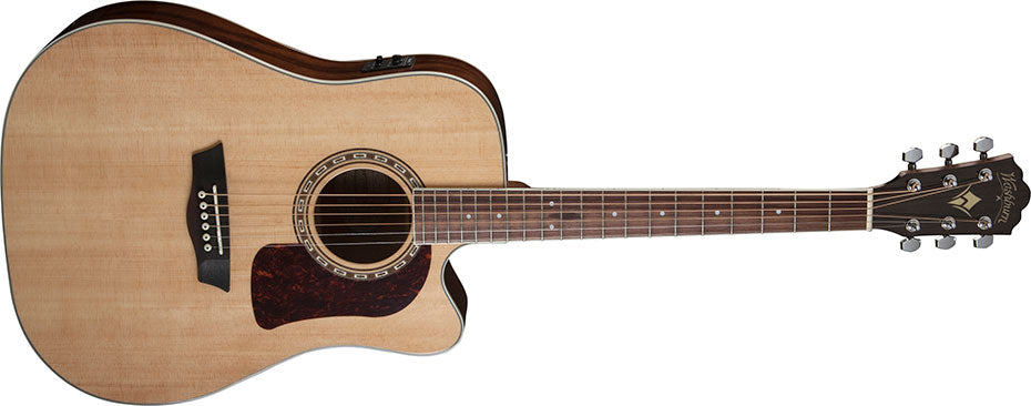 Washburn D10SCE Heritage 10 Series Dreadnought Cutaway - Natural