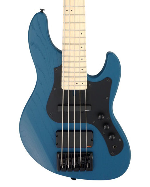 FGN J-Standard Mighty Jazz 5-String - Open Pore Blue