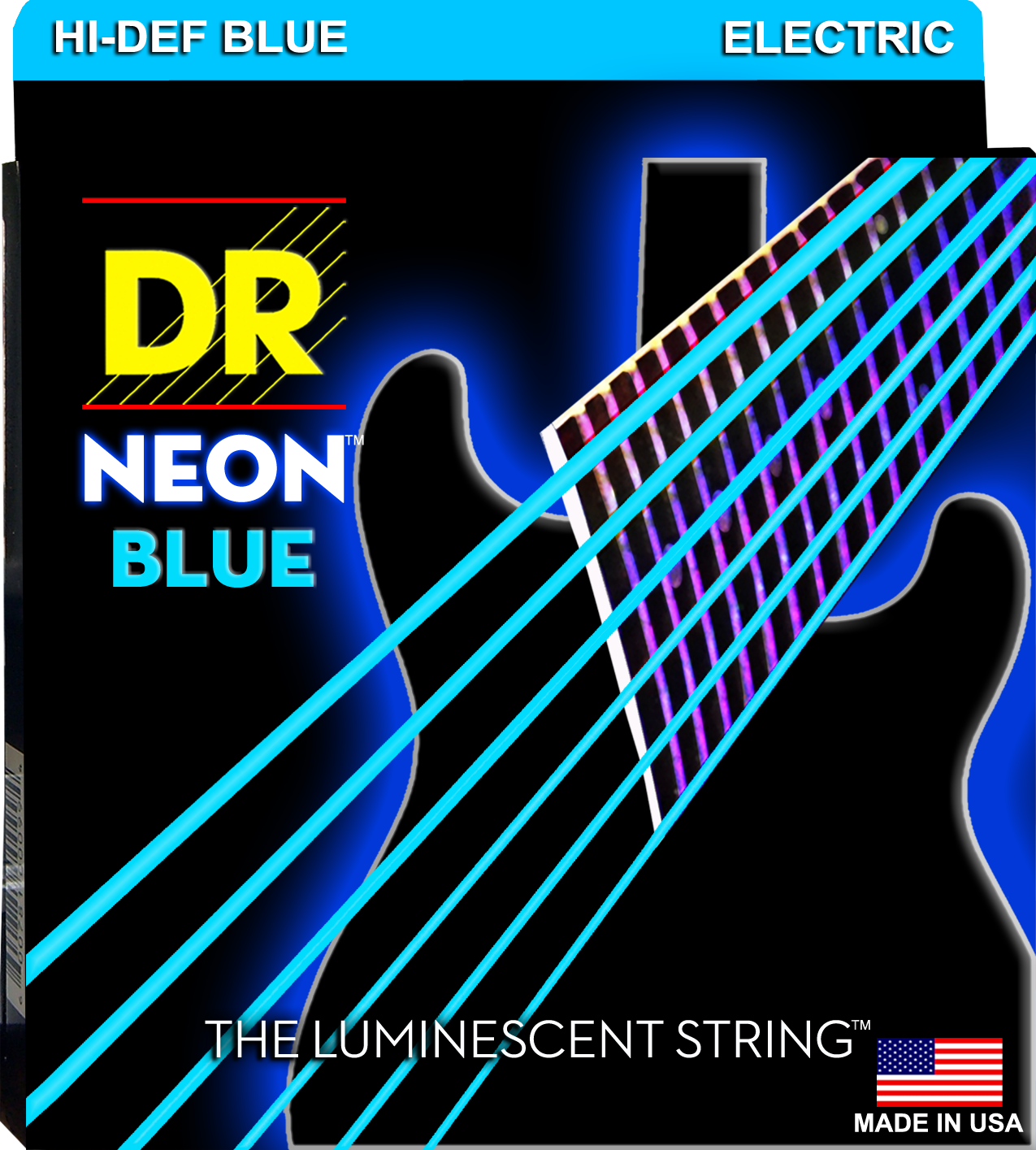 DR Neon Strings - Electric - 11-50 - Blue