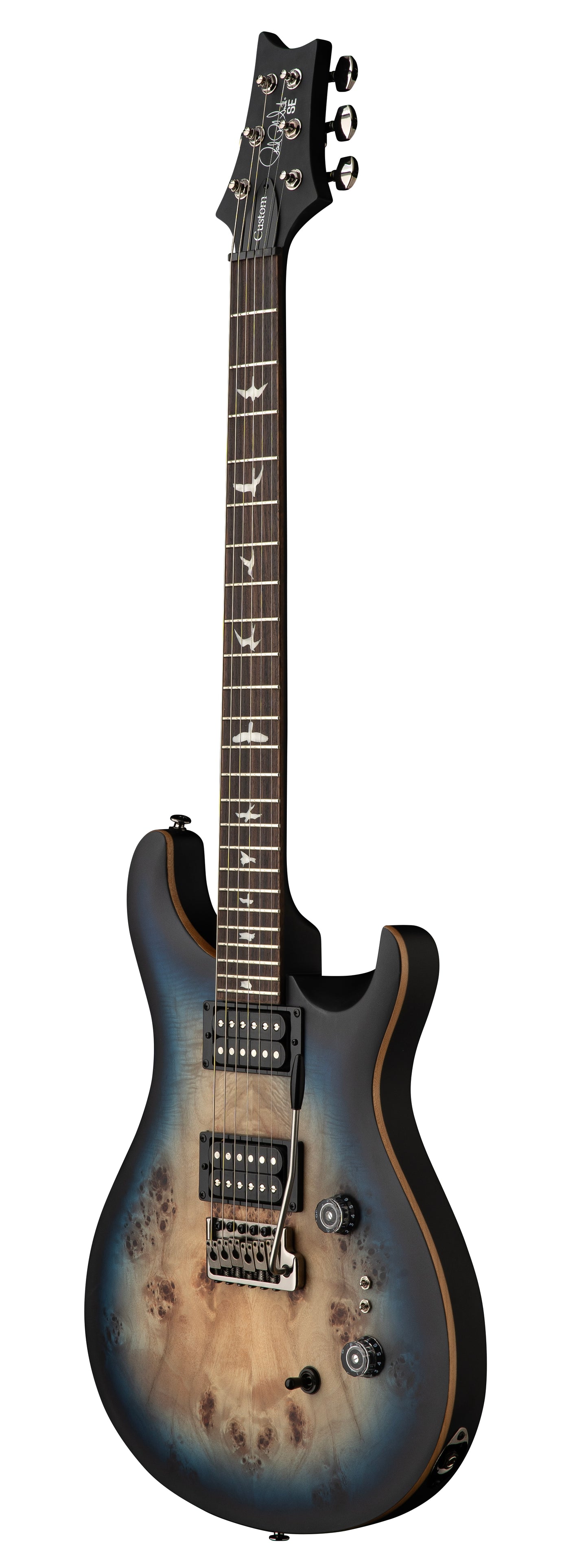 PRS SE Exotic Custom 24-08 Poplar Burl - Lake Blue Midnight Burst