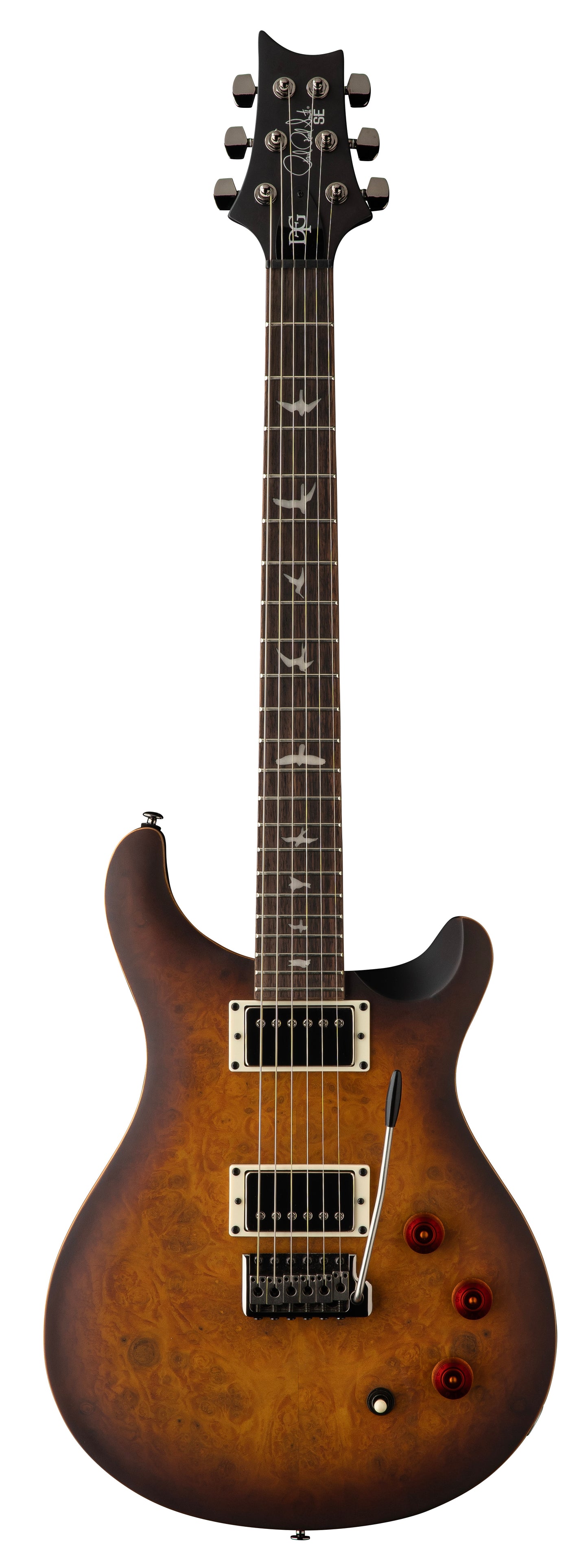 PRS SE Exotic DGT Laurel Burl - McCarty Tobacco Sunburst