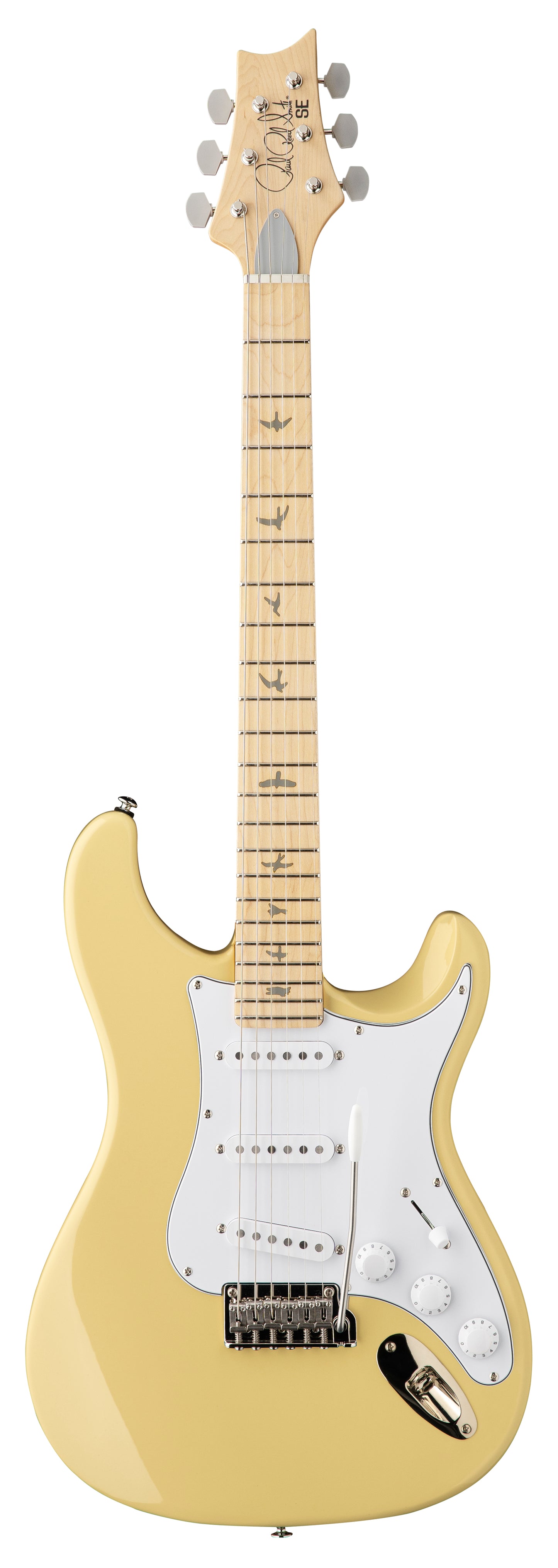 PRS SE Silver Sky Maple Left-Handed - Moon White