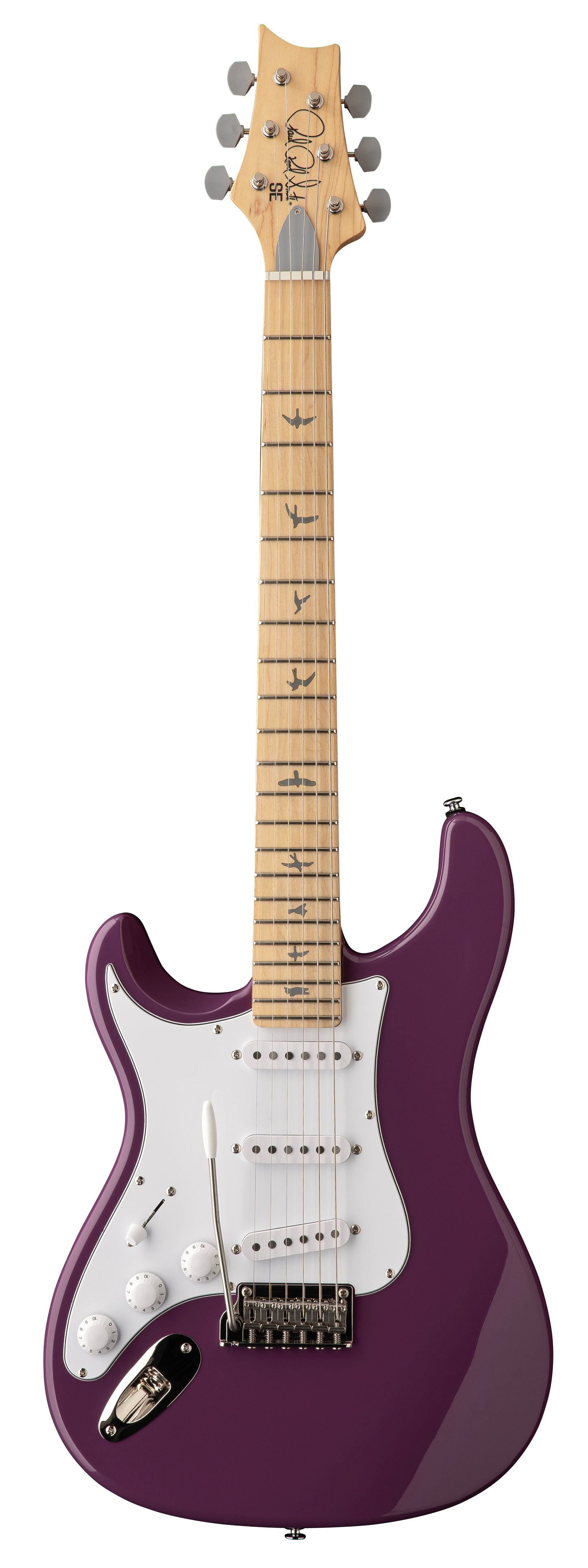 PRS SE Silver Sky Maple Left-Handed - Summit Purple