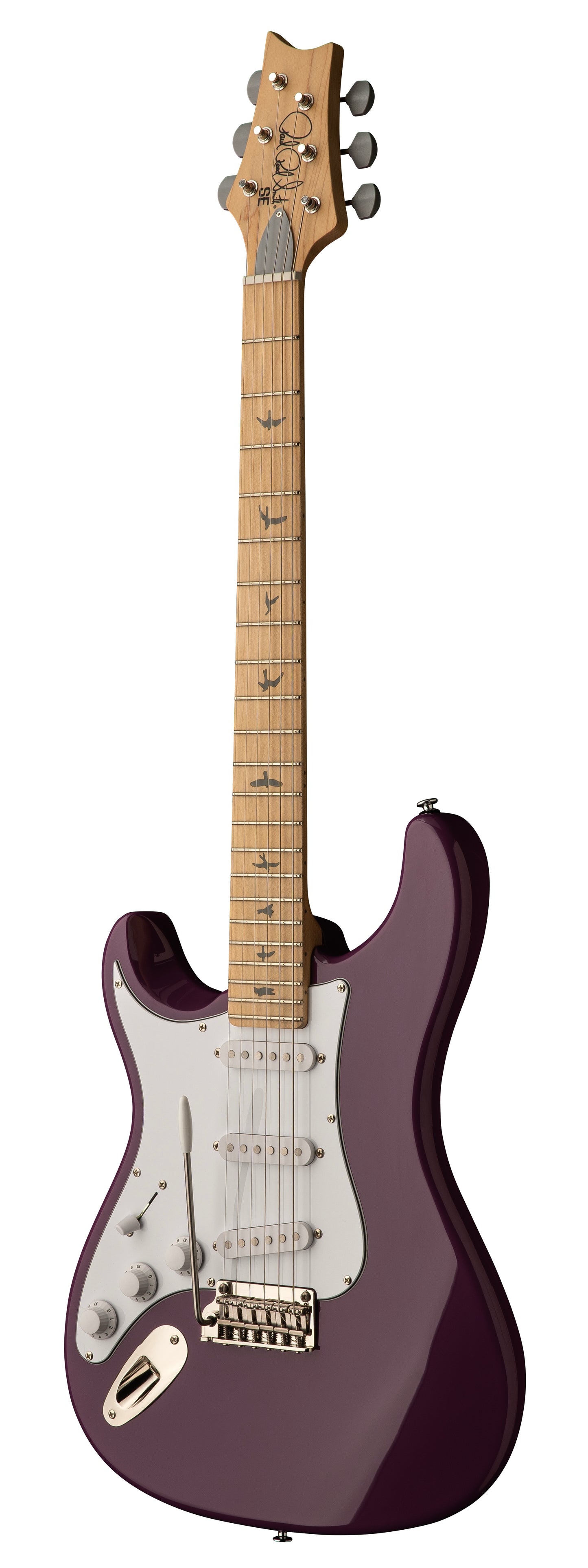 PRS SE Silver Sky Maple Left-Handed - Summit Purple