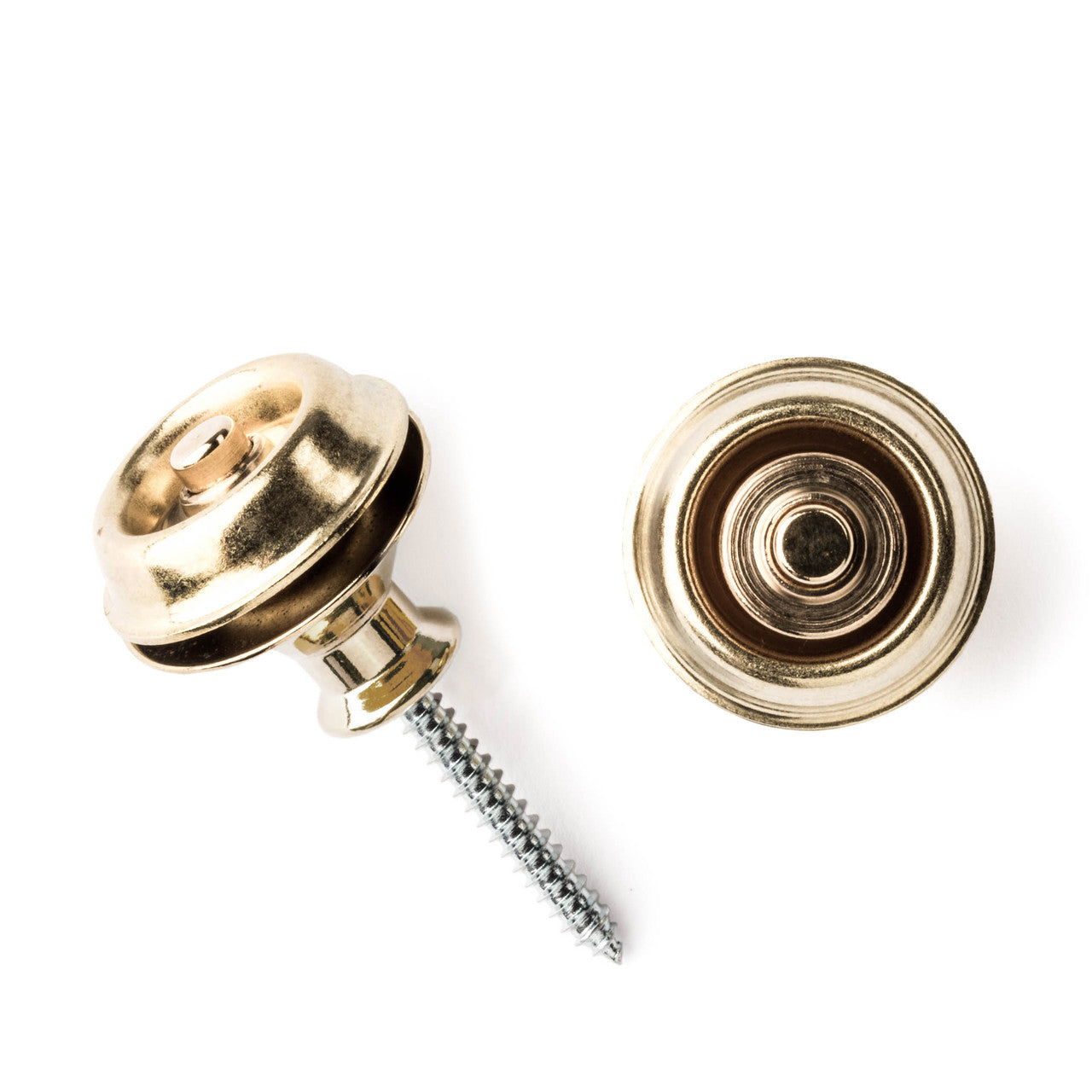 Dunlop Straplok Strap Retainers - Dual Design - Brass