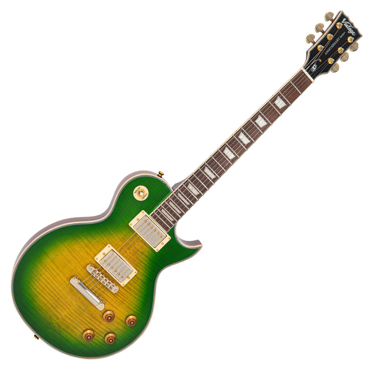 Vintage Limited Edition 30th Anniversary V100 Electric Guitar ~ Greenburst