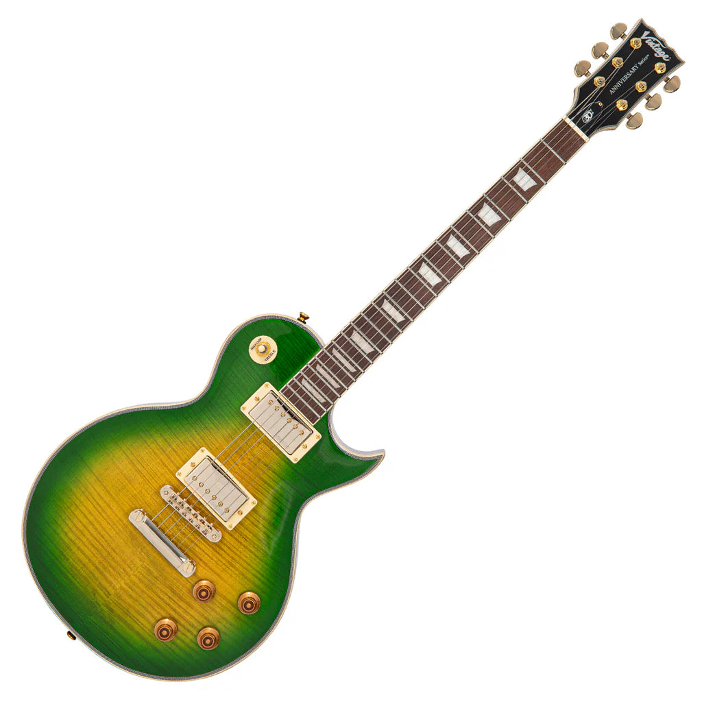 Vintage Limited Edition 30th Anniversary V100 Electric Guitar ~ Greenburst