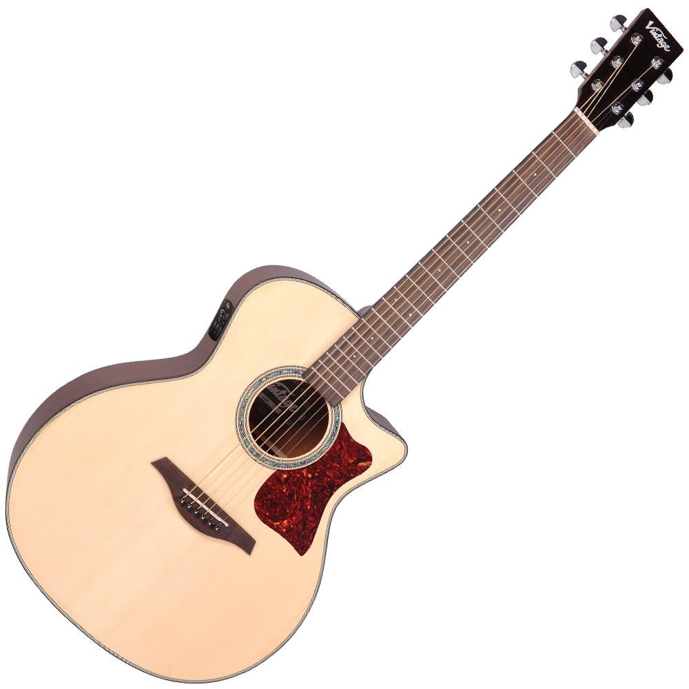 Vintage VGA990 Electro-Acoustic Sweetwater Guitar - Natural