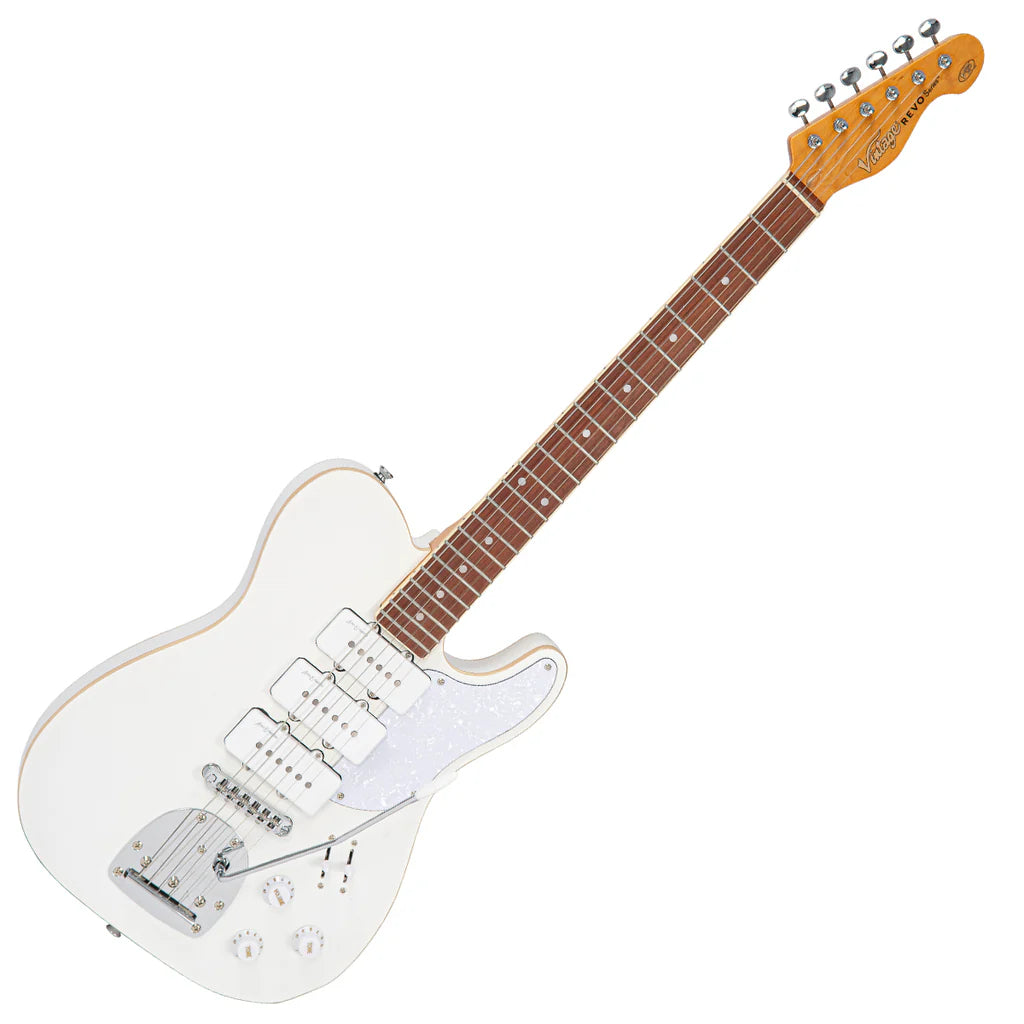Vintage REVO Series Trio Electric Guitar - Arctic White