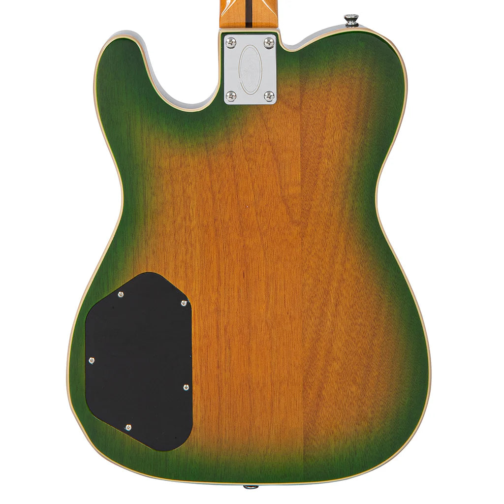 Vintage REVO Series Trio Electric Guitar - Green/Yellow Burst