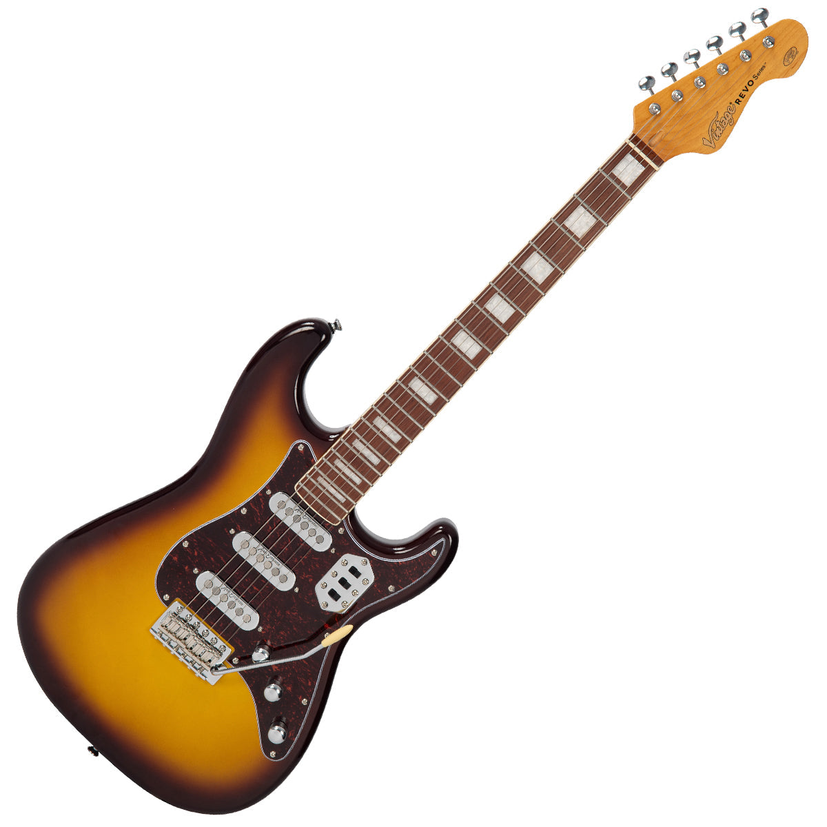 Vintage REVO Series 'Deluxe' Guitar ~ Cappuchino