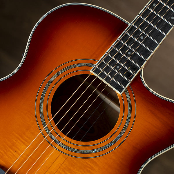 Washburn EA15 Festival Series Mini Jumbo Cutaway - Ice Tea Burst