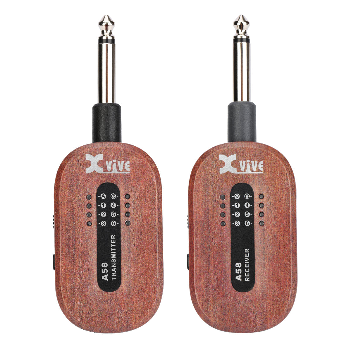 Xvive A58 5.8GHz Wireless Guitar System ~ Mahogany
