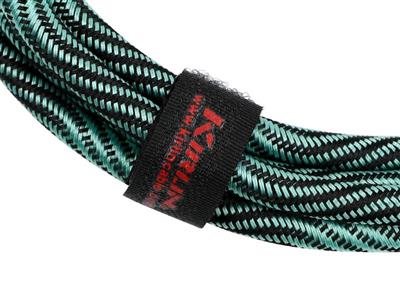 Kirlin Premium Wave Fabric Cable, Straight-Straight, Teal - 10ft