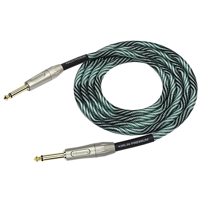 Kirlin Premium Wave Fabric Cable, Straight-Straight, Teal - 10ft