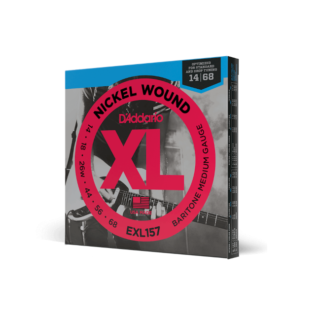 D'Addario EXL157 14-68 Medium Baritone Nickel Wound Electric Guitar Strings