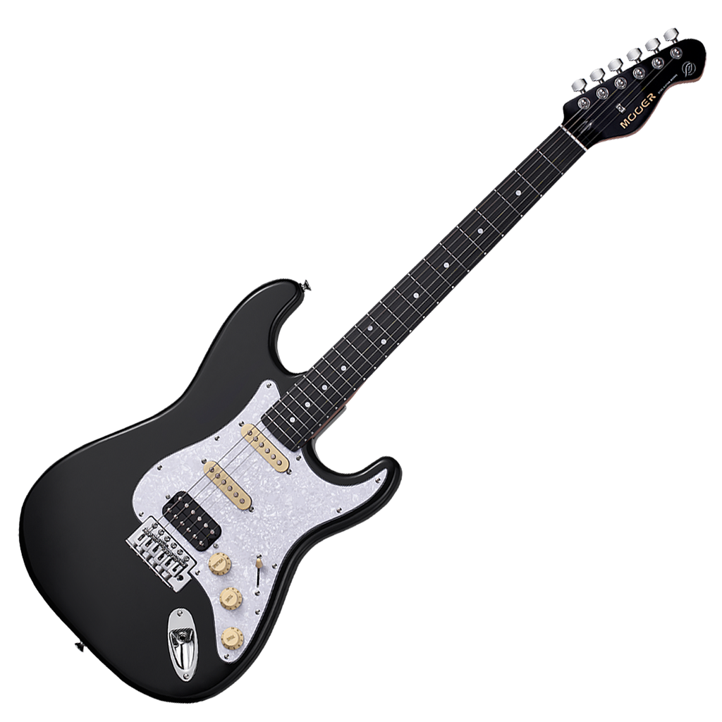 Mooer MSC10 Pro - Black w/ Pearl White Pickguard