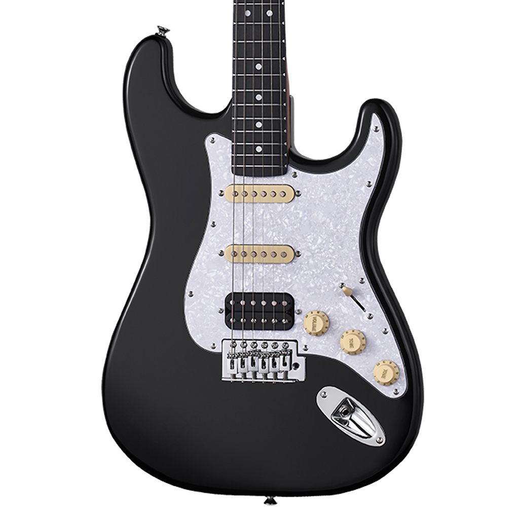 Mooer MSC10 Pro - Black w/ Pearl White Pickguard