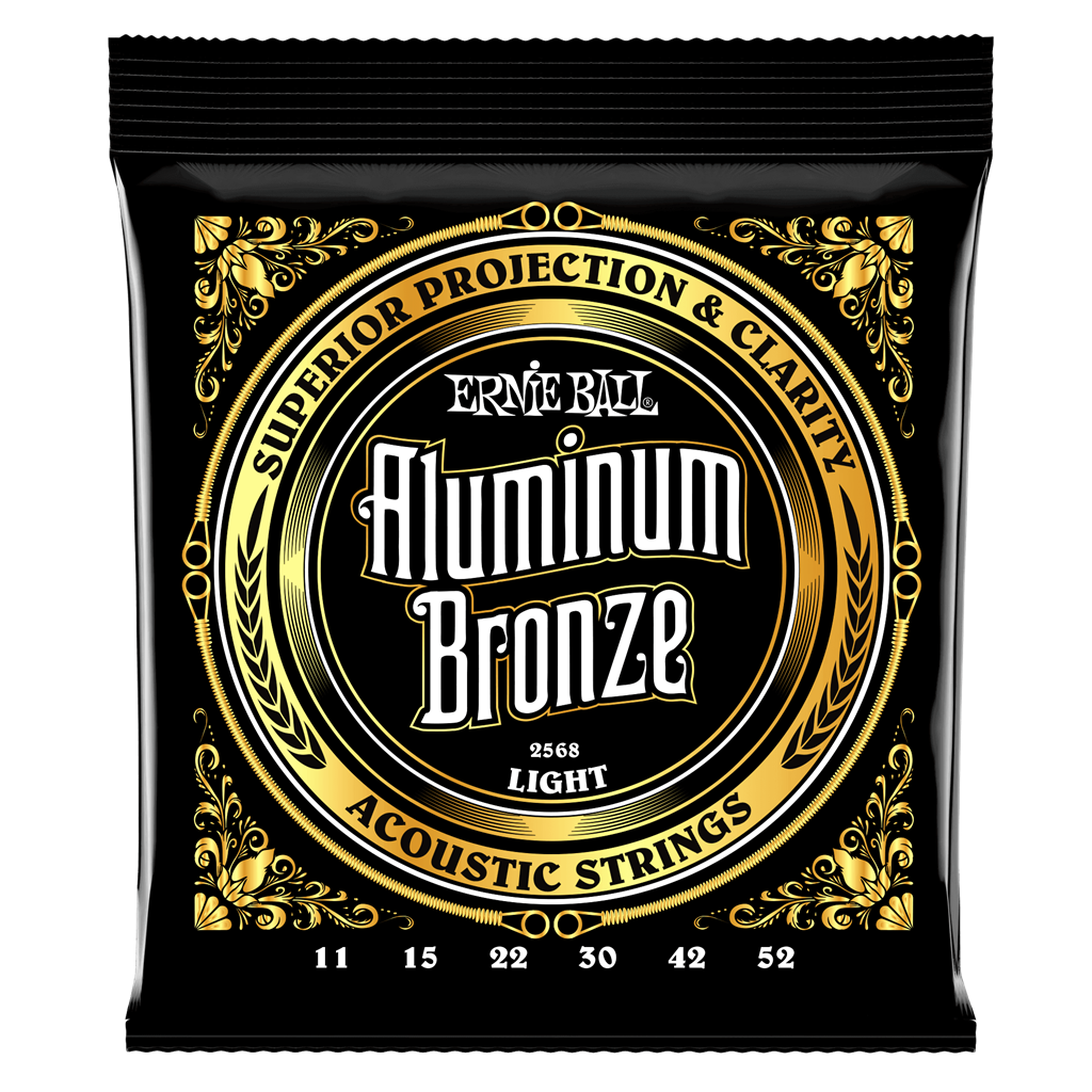 Ernie Ball Aluminium Bronze Light Acoustic Guitar Strings - 11-52