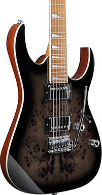 Ibanez GIO RG Series GRG220PA1-BKB - Transparent Brown Black Sunburst