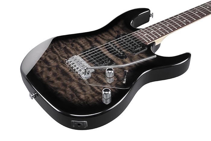 Ibanez Gio Series GRX70QA-TKS - Transparent Black Burst