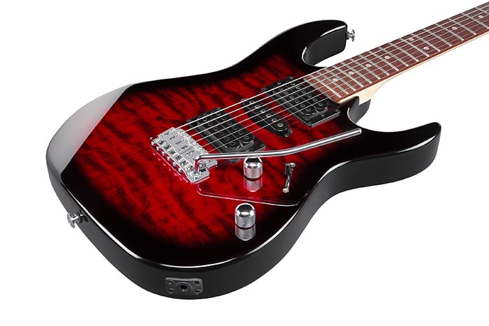 Ibanez Gio Series GRX70QA-TRB - Transparent Red Burst