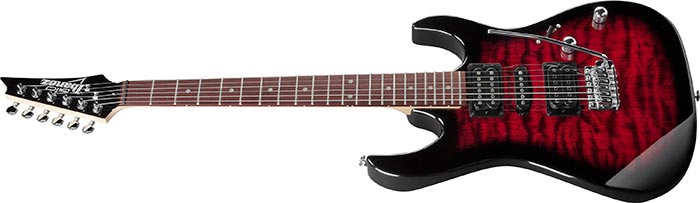 Ibanez Gio Series GRX70QA-TRB - Transparent Red Burst