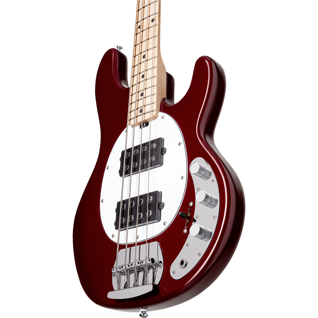 Sterling by Music Man SUB Stingray RAY4 HH - Candy Apple Red w/ Maple