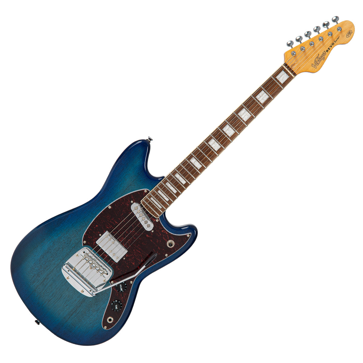 Vintage REVO Series 'Colt' HS Duo Electric Guitar - Blueburst
