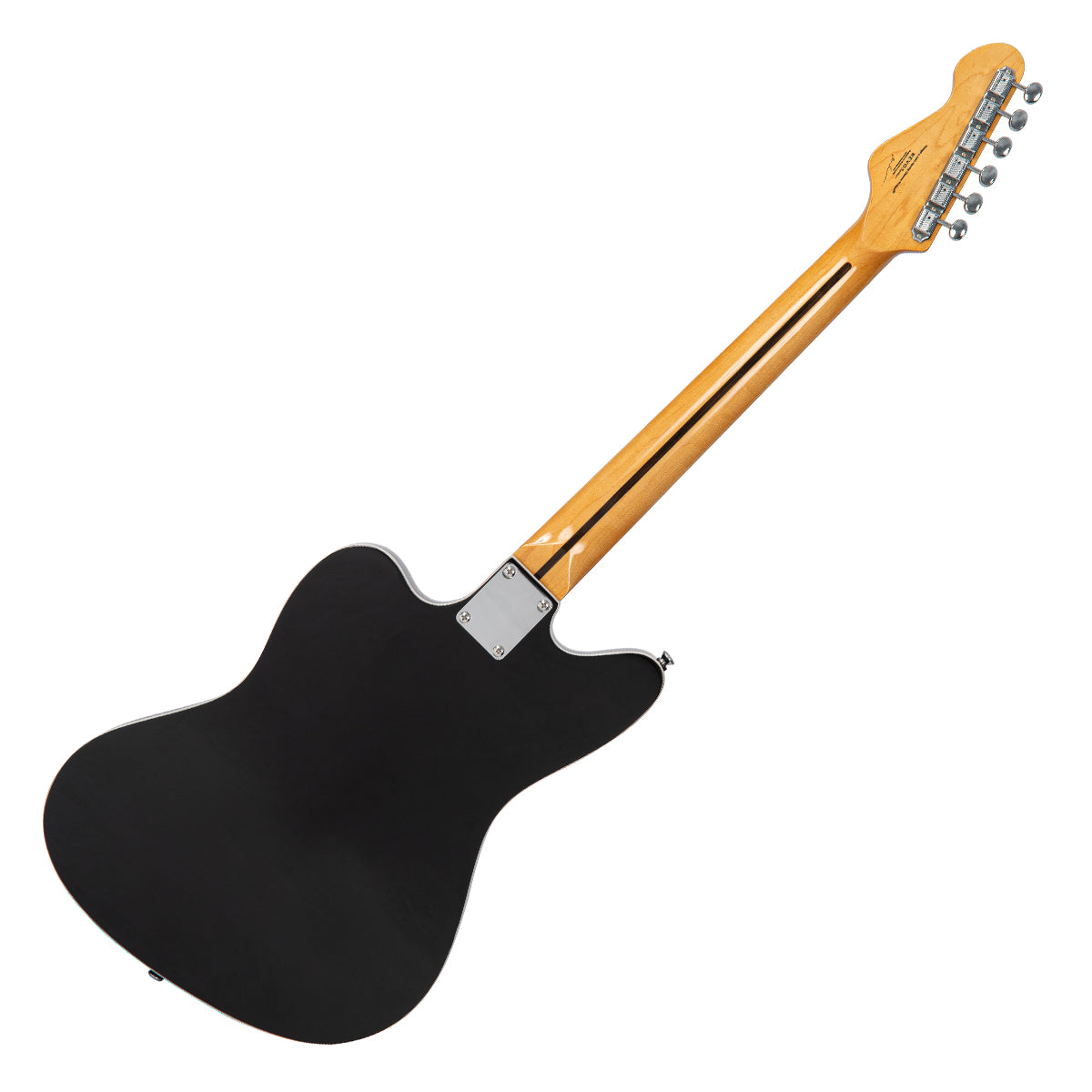 Vintage REVO Series 'Surfmaster' Quad Electric Guitar - Boulevard Black