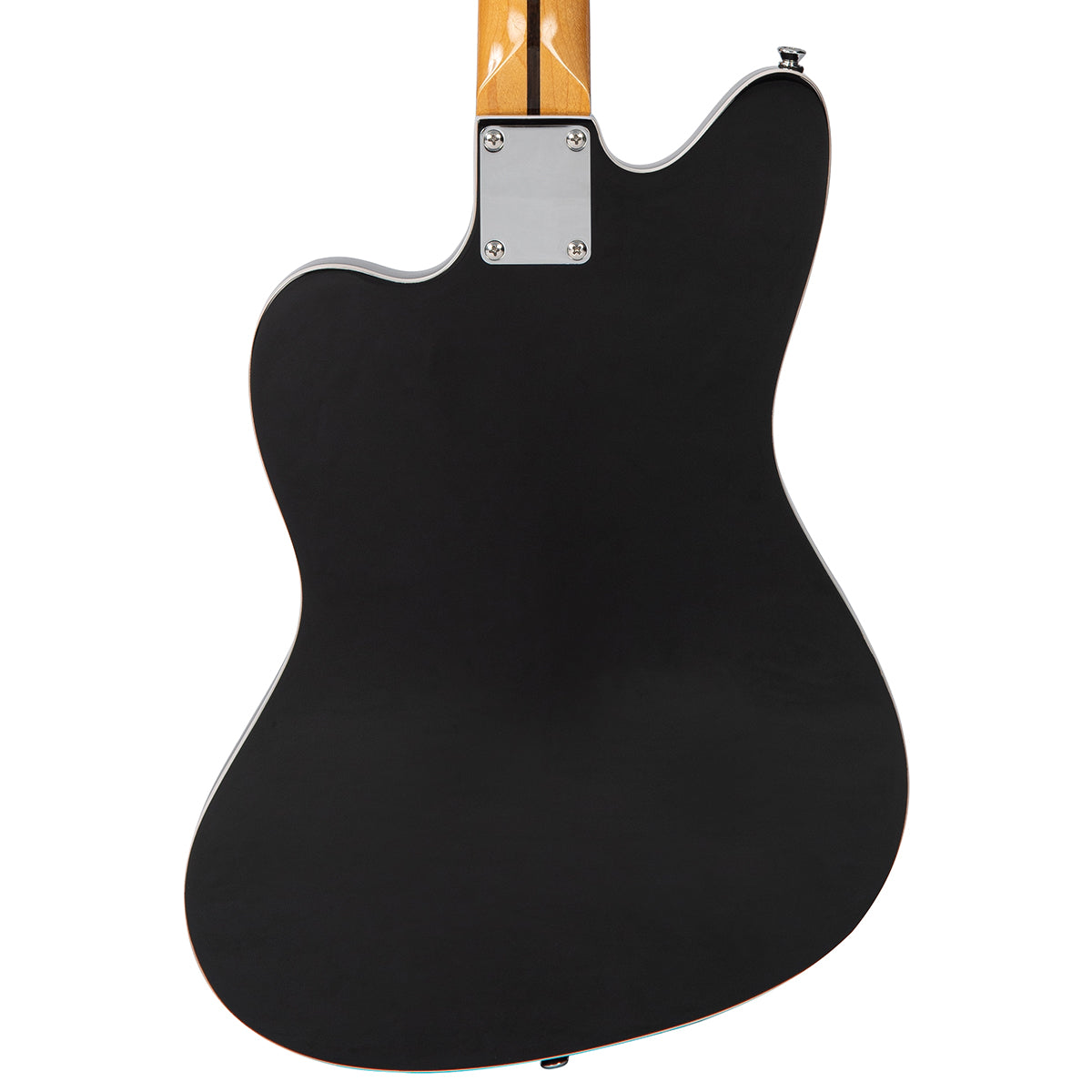 Vintage REVO Series 'Surfmaster' Quad Electric Guitar - Boulevard Black