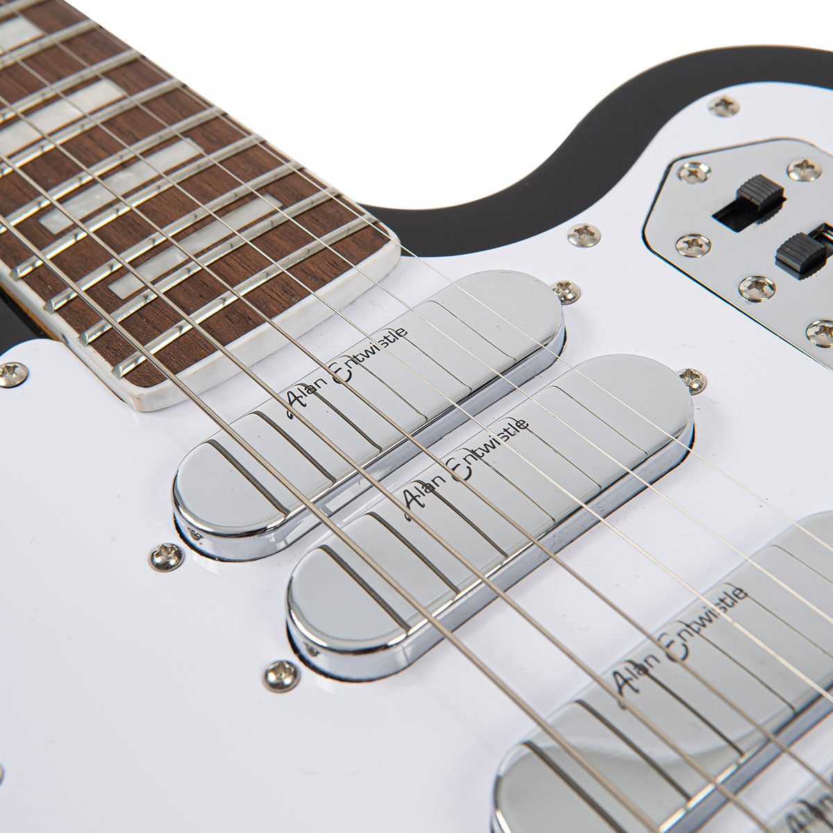 Vintage REVO Series 'Surfmaster' Quad Electric Guitar - Boulevard Black