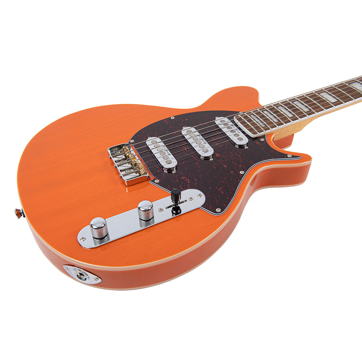 Vintage REVO Series 'Vision' Electric Guitar - Trans Orange