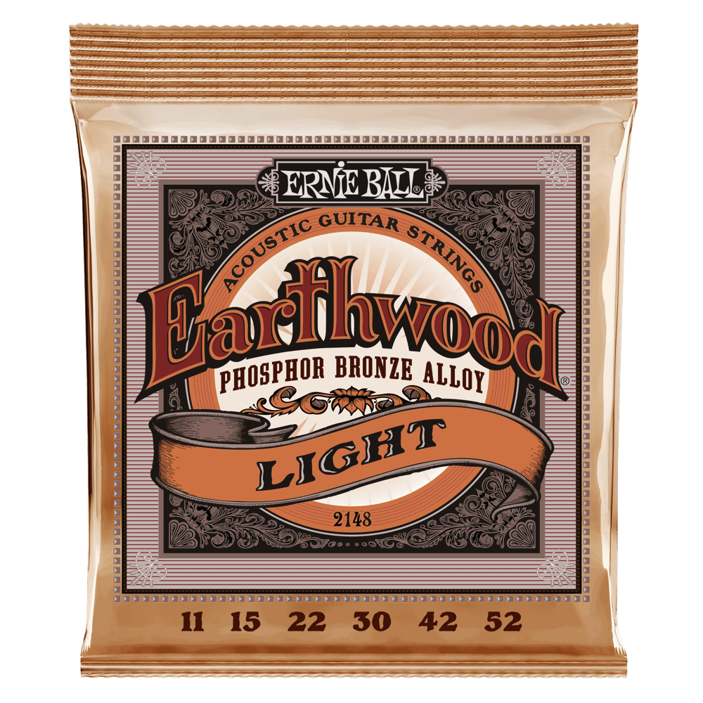 Ernie Ball Earthwood Light Phosphor Bronze Acoustic Guitar Strings - 11-52