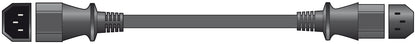 IEC Extension Lead - 2m/Black