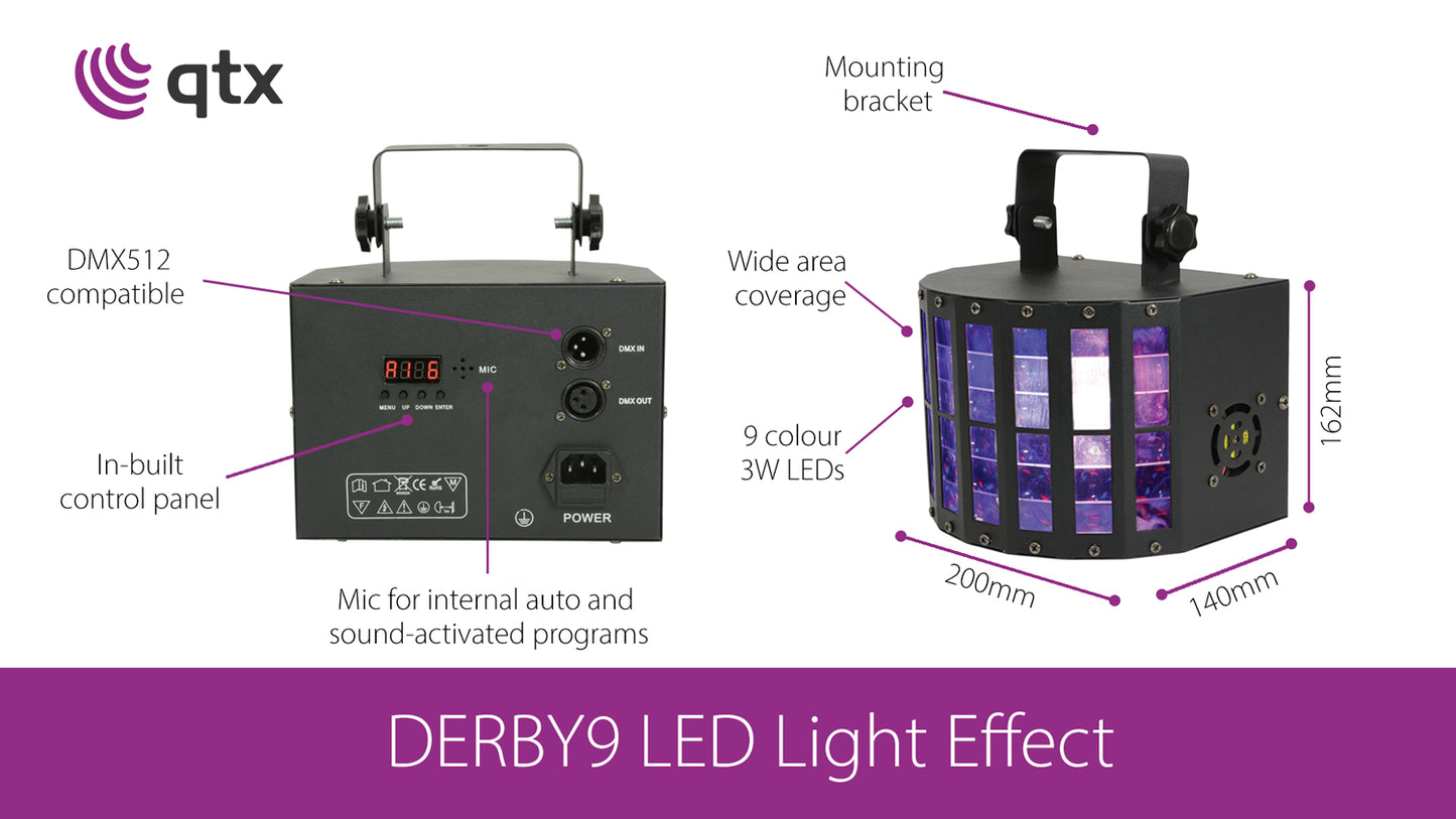 QTX Derby 9: LED Light Effect
