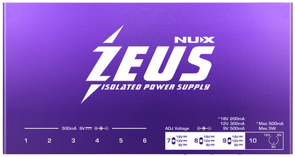 Nu-x Zeus Guitar Pedal Power Supply