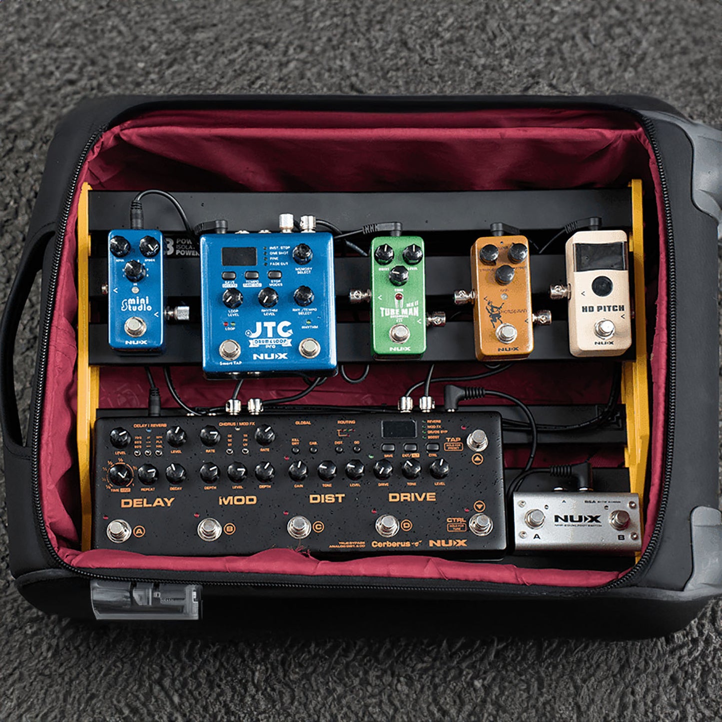 NU-X Bumblebee Pedalboard - Large