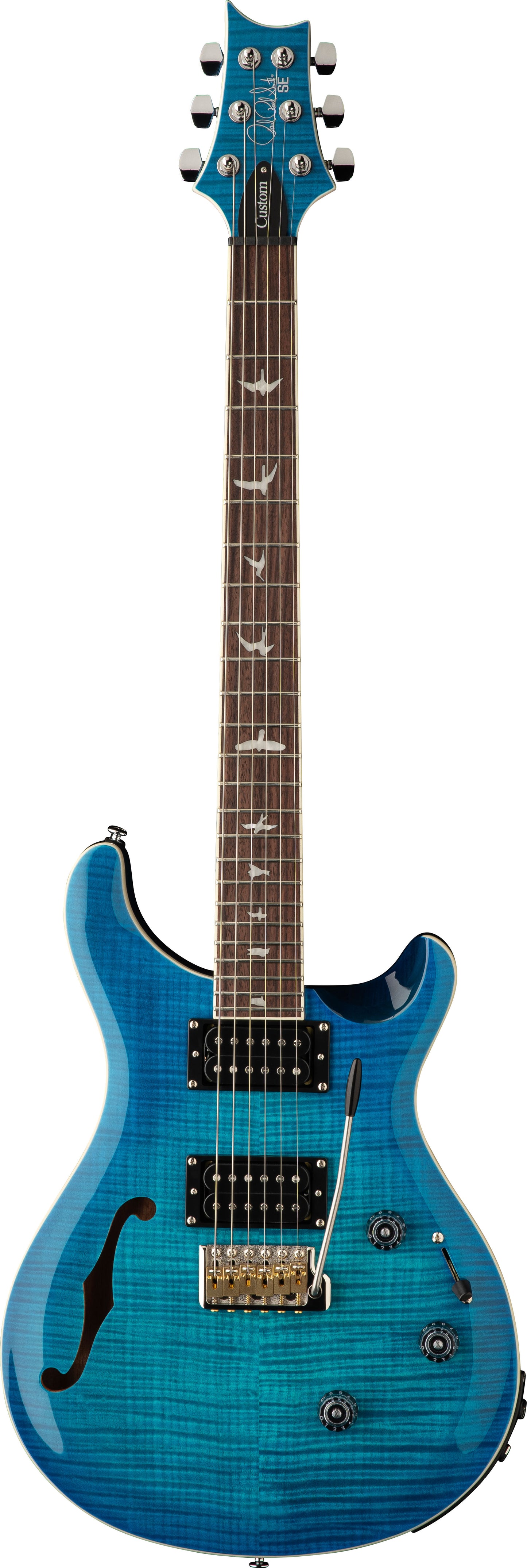 PRS SE Custom 24 Semi-Hollow Piezo - Lake Blue