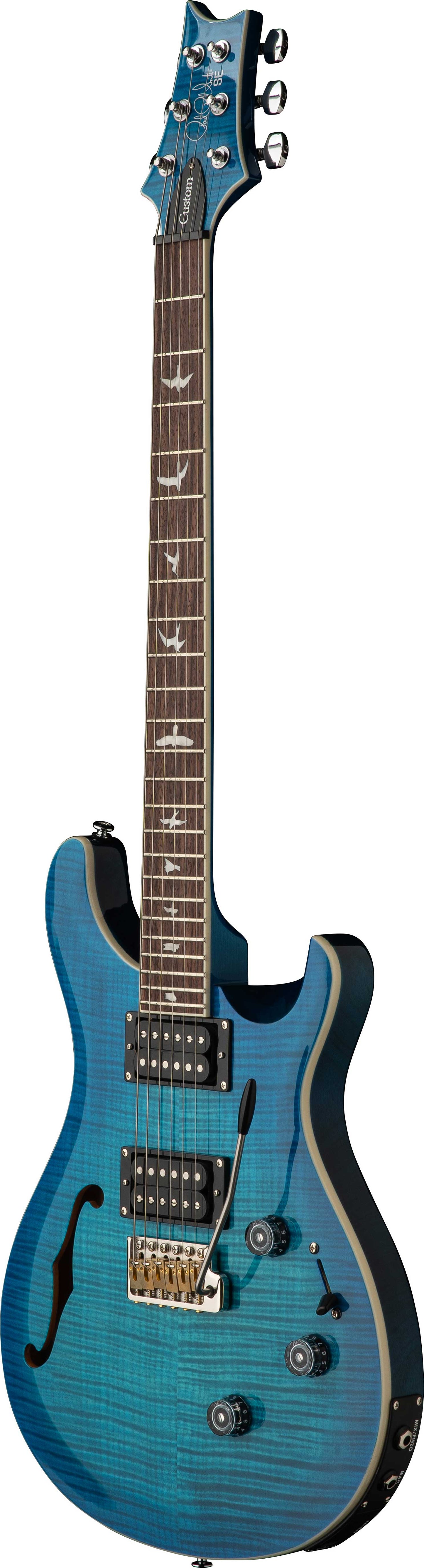 PRS SE Custom 24 Semi-Hollow Piezo - Lake Blue