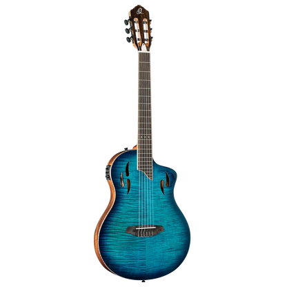 Ortega TourPlayer Deluxe - Flame Maple Blue