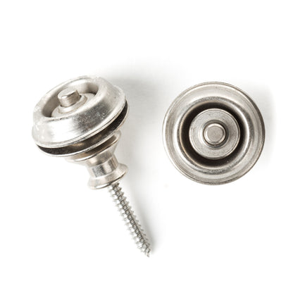 Dunlop Straplok Strap Retainers - Dual Design - Vintage Nickel